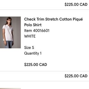 Burberry Check Trim Polo T